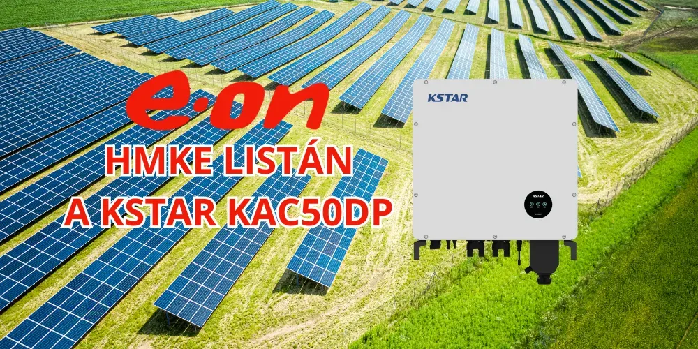 Felkerült az E.ON HMKE-listájára a KSTAR KAC50DP